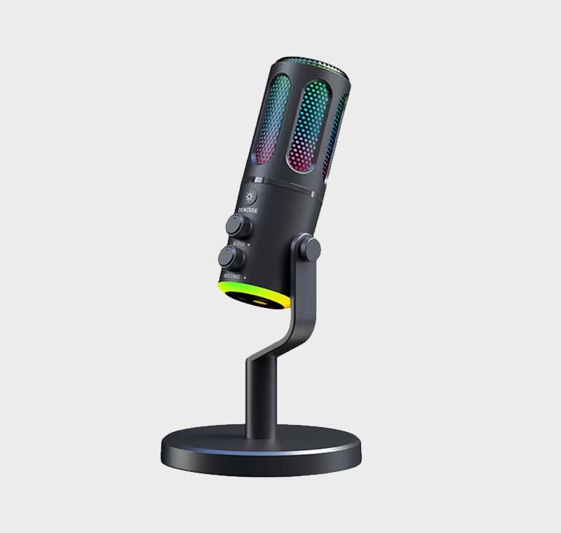 Microphone Sans Fil RGB Breath Lights